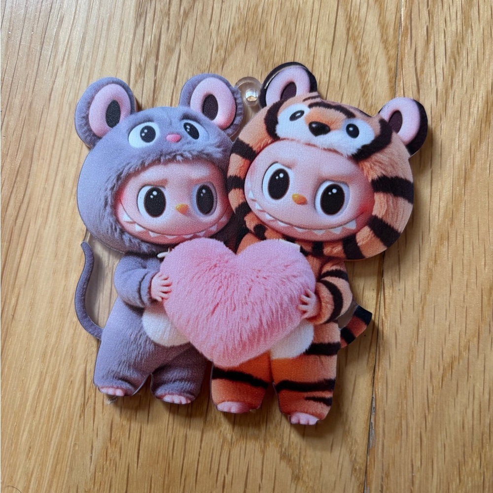 Brand new Labubu themed Adorable Animal Costume Keychain